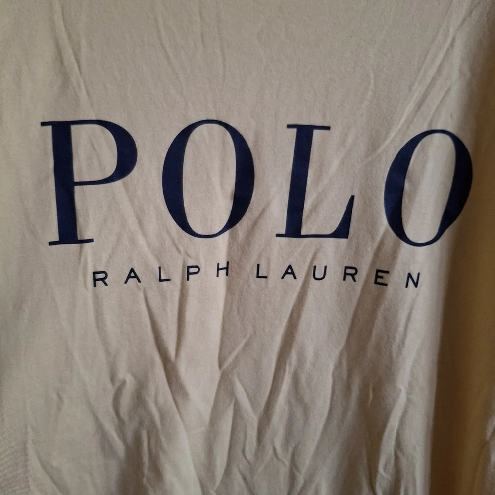 Polo Ralph Lauren T Shirt Adult 4XB Yellow Front Logo Big Tall Short Sleeve